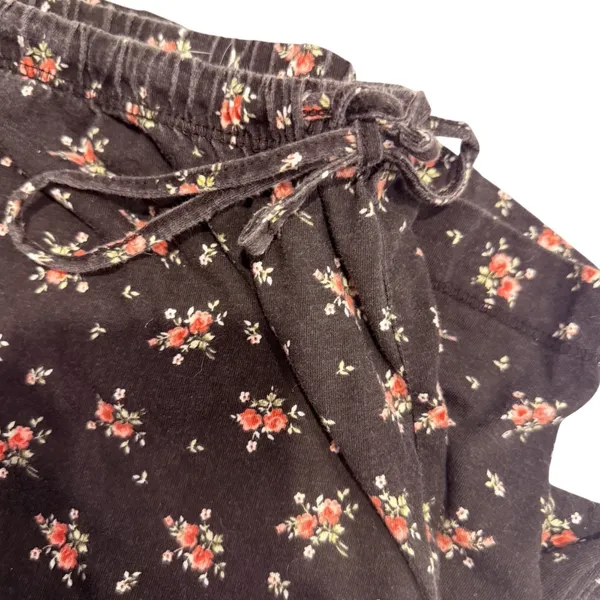 Carole Hochman Blue Bird Floral Pajama Set lg 100% Cotton Pajamas Roses & Lace - Image 4