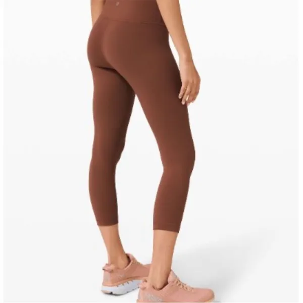 Lululemon athletica Wunder Train High-Rise Crop 21" in Ancient Copper 8 - Image 3