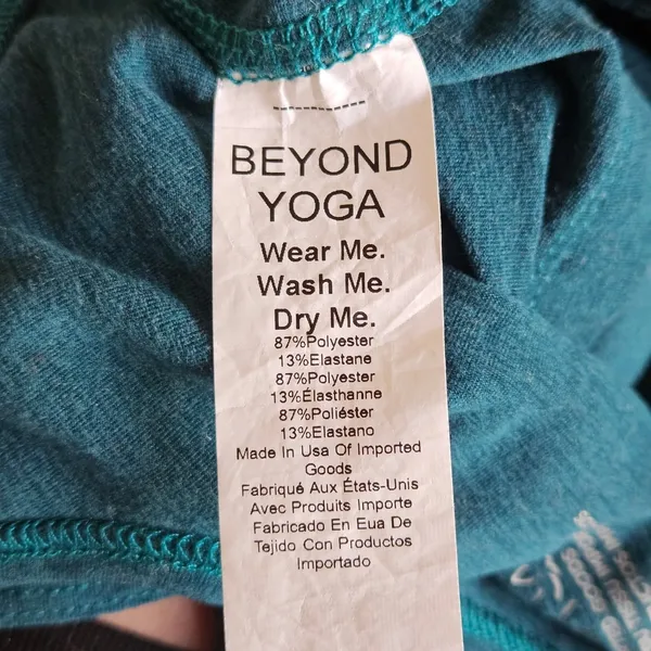 BEYOND YOGA Spacedye Uplevel Midi Jumpsuit Size Small Lunar Teal Heather - Image 10