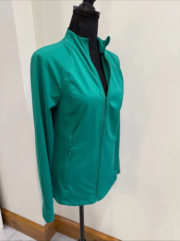 Tommy Bahama Women’s Everyday Active Green zip up Jacket size S - Image 3