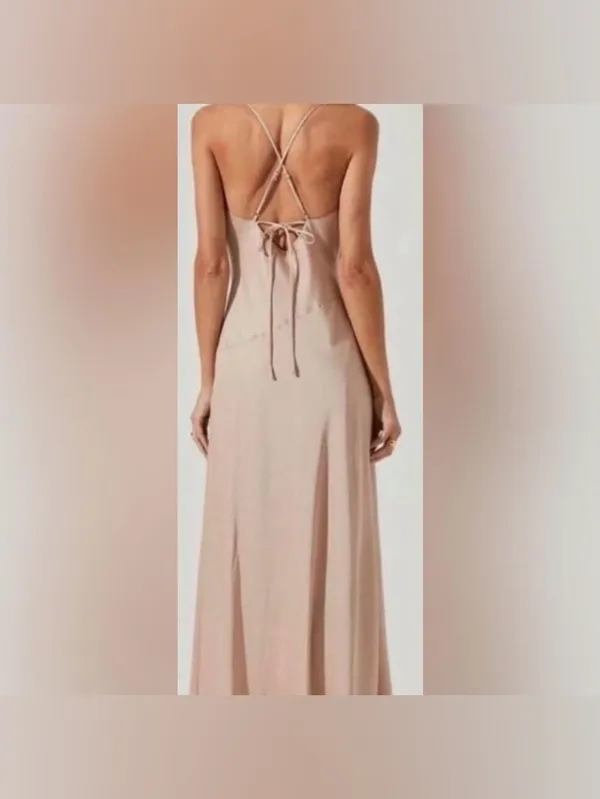 Astr‎ The Label Palisades Cowl Neck Maxi Dress size large - Image 2