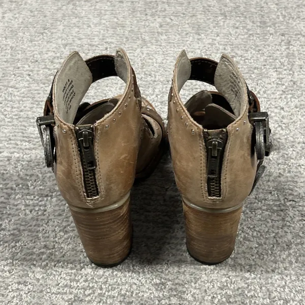Freebird Steven Violet Studded Sandals Womens 8 Distressed Brown Western Booties - Image 7