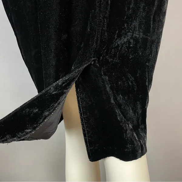 Vintage Scott McClintock Velvet Dress Lace Sequins Peplum‎ 80s 90s Drama Formal - Image 11