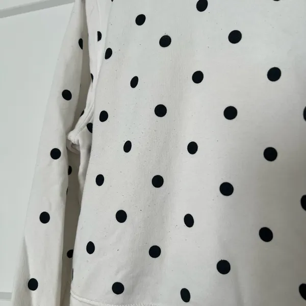 H&M White Sweater with Black Polka Dots - Image 2