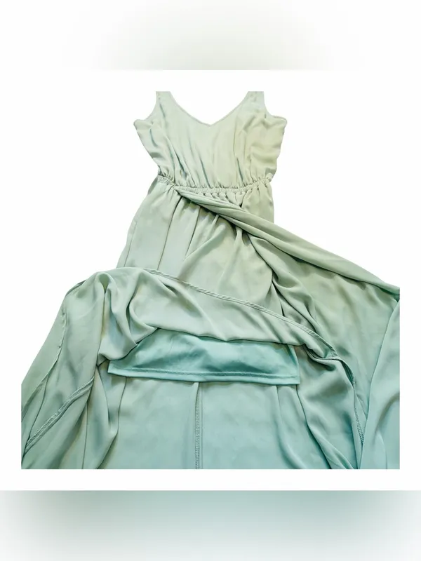 SHOW ME YOUR MUMU Women’s Kendal Maxi V-neck Sleeveless Maxi Dress Sage Size S - Image 6