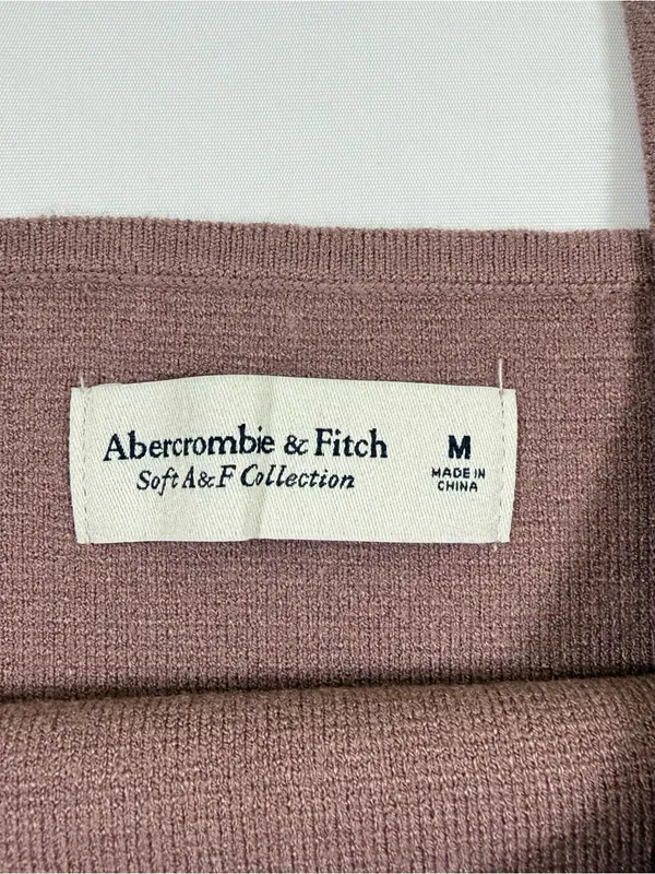 NWT Abercrombie & Fitch Soft AF Cropped Tank Soft Pink Casual Women's Size M - Image 4