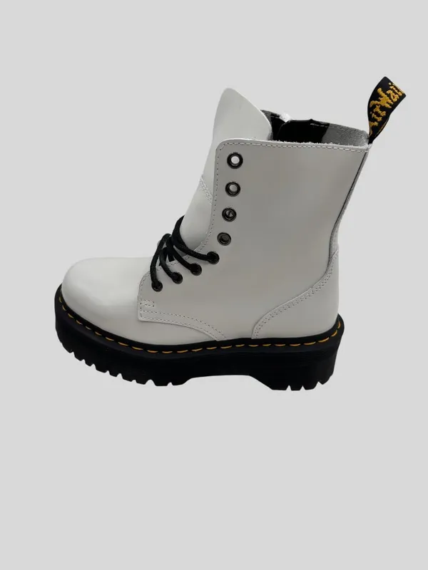 Dr. Martens Women Size 9 Jadon Lace-Up White Chunky Sole Platform Boots Combat - Image 10