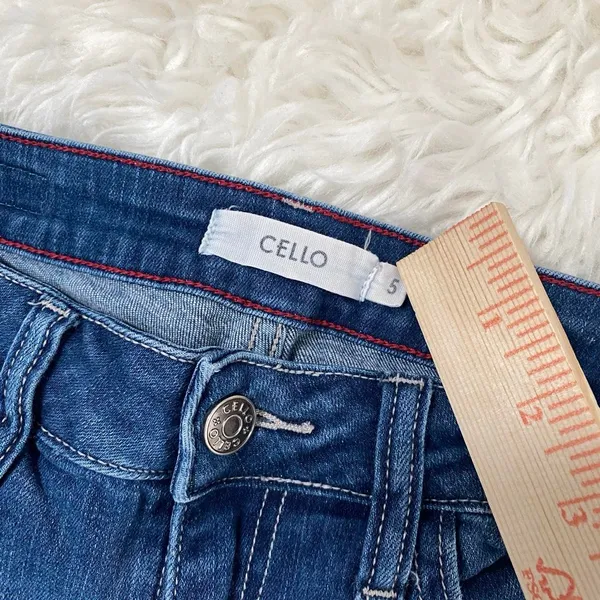 Cello Denim Blue Skinny Jeans Distressed Y2k Grunge Alt Scene Edgy Casual - Image 2