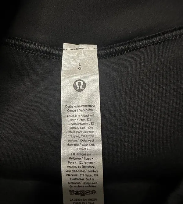 Lululemon Scuba High Rise Mini Skirt Velvet NWT Size Large (BLACK) LW8AL9S - Image 12