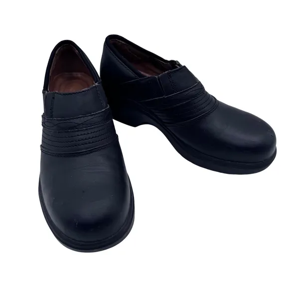 Ariat Steel Toe Leather Safety Work Clogs Slip On Black Women's 7.5B - Image 2