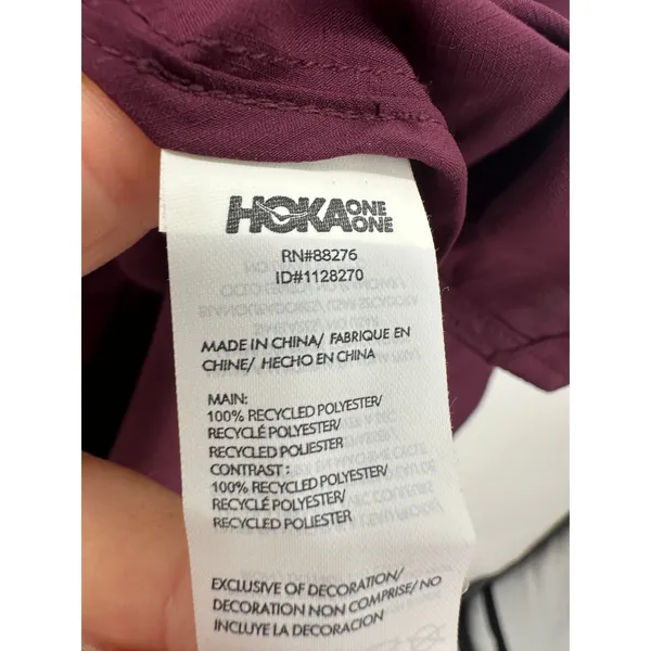 Hoka Womens 1/2 Zip Wind Shell‎ Pullover Size Medium NWT Purple Running Training - Image 9