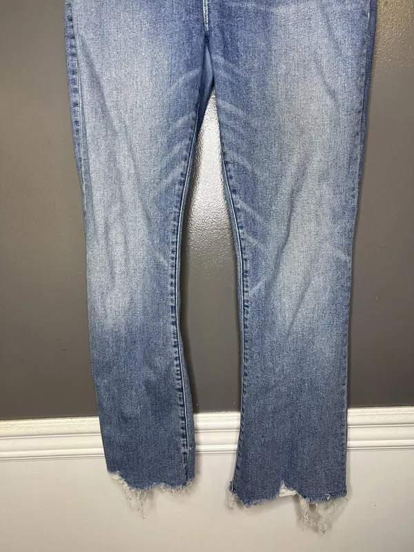 Abercrombie & Fitch Simone High Rise Ankle Flare Jeans Womens 6R Light Denim - Image 4