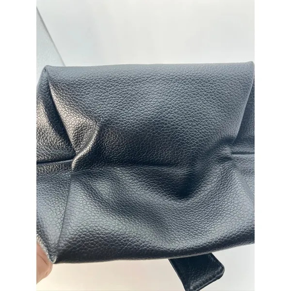 MERIT‎ Brandon Maxwell Black Leather Mini Tote Handbag with Dust Bag New - Image 6