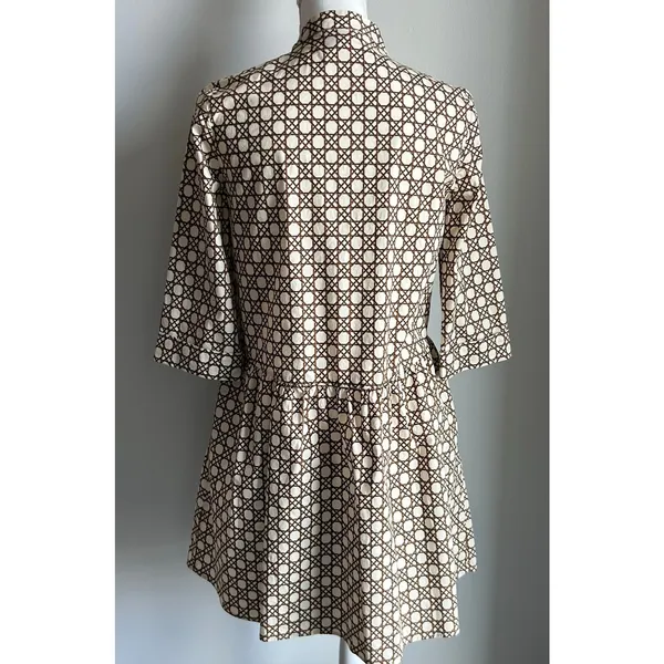 Tuckernuck Ready For Rattan Mini Dress Neutral Tunic Button Up Size Small - Image 8