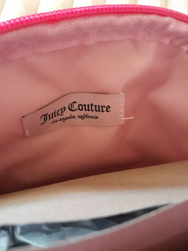 Juicy Couture Hot Pink Rhinestone Dome Makeup Bag - Image 6