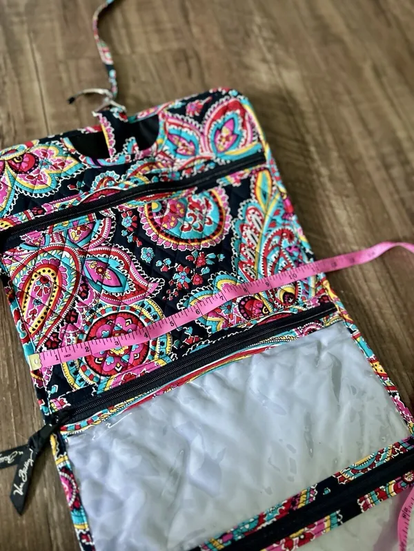 Vera Bradley Petal Paisley Hanging Travel Organizer Cosmetic Makeup Toiletry Bag - Image 6