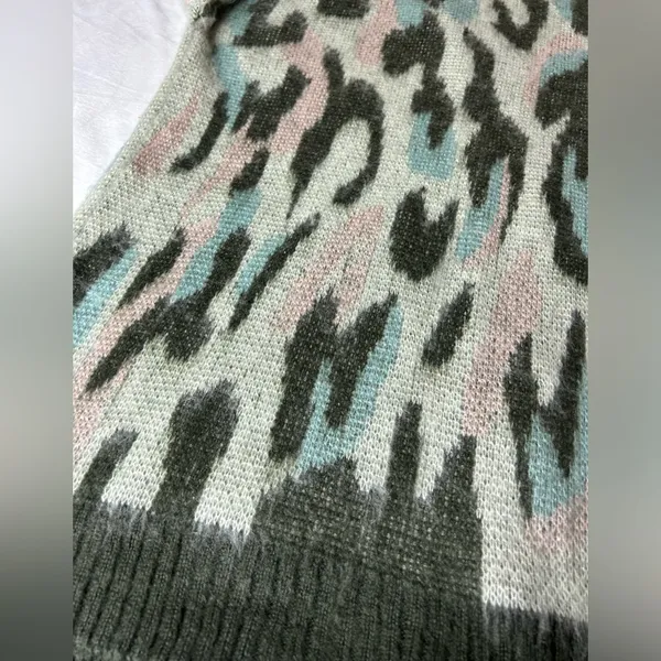 Mystree Womens Soft Cardigan Sweater Size Medium Button Up Pockets Multi Pattern - Image 8