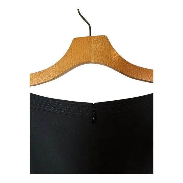 Ann Taylor Dress Women 2 Black Sleeveless V Neck Pleated Back Hem‎ Fit And Flare - Image 5