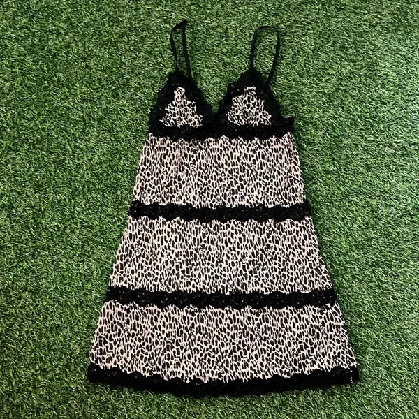 Rampage Small Y2K Leopard Slip Dress Nightgown - Image 2