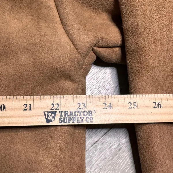 Universal Thread Sherpa Lined Suede Jacket Brown Womens‎ Medium M - Image 6