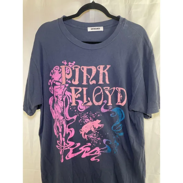 Daydreamer Pink Floyd T-Shirt Dress - Womens Size M - Blue Gray - Image 2