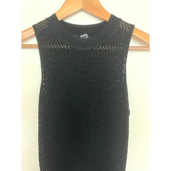 HERA COLLECTION Faye Fringe Midi Dress Black Size Medium M SEXY COCKTAIL PARTY - Image 4