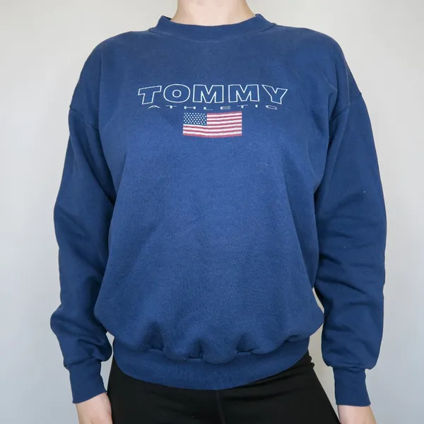 Hanes Tommy Athletic American Flag Sweatshirt - Image 2