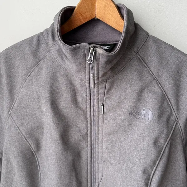 The North Face Soft Shell Waterproof Windproof Apex Barrier Gray Jacket - Image 2