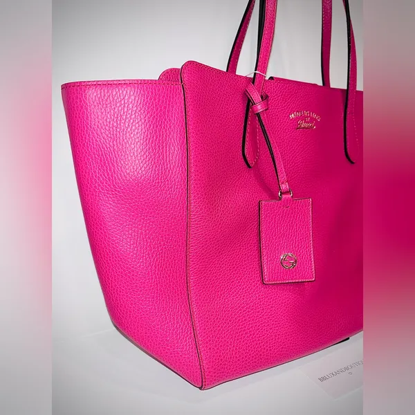 Gucci Pink Pebbled Leather Tote Bag 💗✨ - Image 2