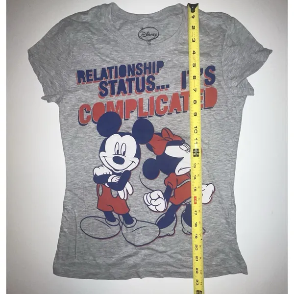 Disney Mickey & Minnie Mouse "Relationship Status Complicated " Tee‎ Shirt Small - Image 6
