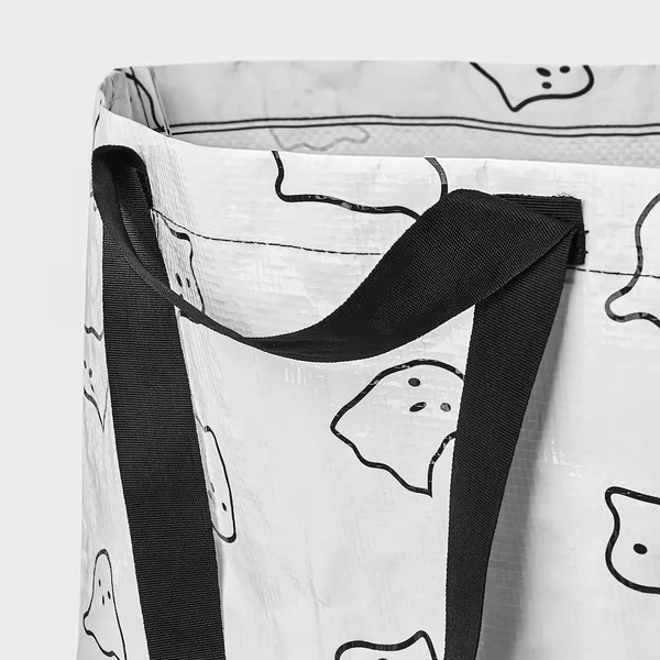 IKEA nwt KUSTFYR Shopping bag large ghost Halloween 21 ¾x13 ¾x14 ½ "/19 - Image 5