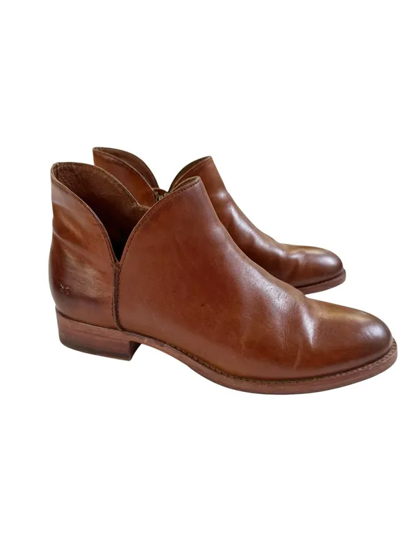 Frye Leather Women's Melissa Shootie Caramel Bootie Ankle Boot Size 8.5 - Image 5