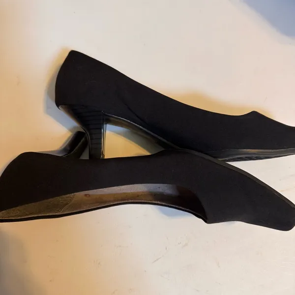 AEROSOLES Dimensions Black Kitten Heel Pumps Women’s 8.5 Comfort Career - Image 4