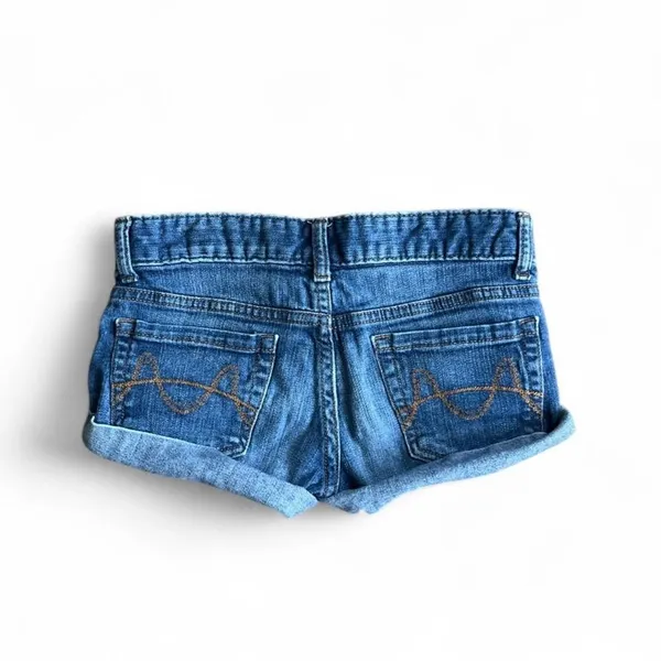 Mossimo Women's Blue and Navy Shorts Size 0 - Image 2