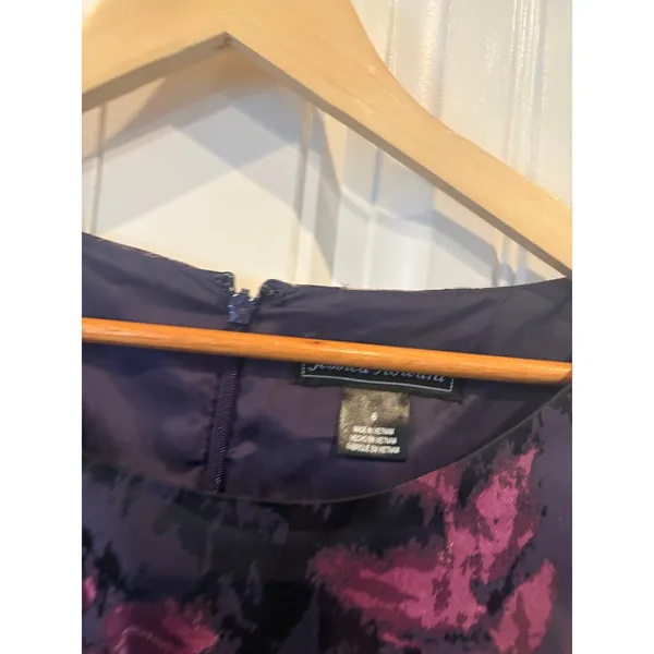 Jessica Howard‎ Purple Floral Cold Shoulder Dress Size 6 - Image 8