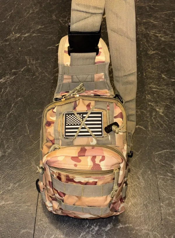 Camo tan Crossbody bag - Image 7