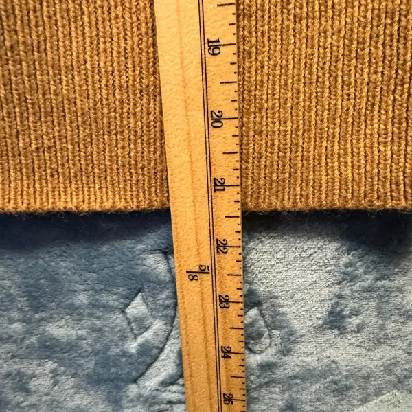 1940 | Kendall + Kylie Diamond Textured Knit Pullover‎ Sweater Tan Womens S - Image 4