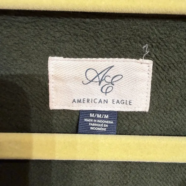 American Eagle Green Paris 1977 Graphic Sweatshirt Sz M - Image 5