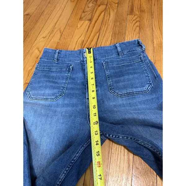 Maeve Anthropologie Colette High-Rise Cropped Wide-Leg Jeans Size 31 - Image 6