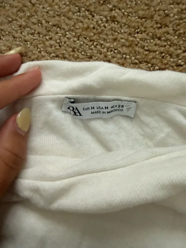 ZARA Sweater Top Crop off shoulder  - Image 2