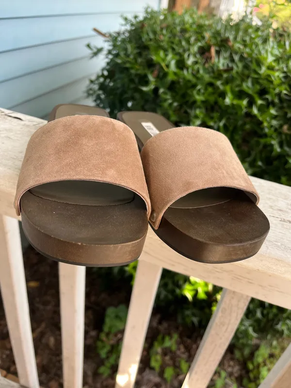 Bibi Lou Anthropologie Women's Suede Slide Sandals - Image 3