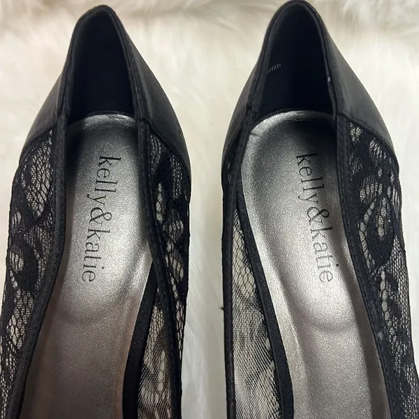 Kelly &‎ Katie Lace Peep Toe Heels Size 10 B-24 - Image 9