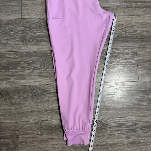 MEDCOUTURE‎ Insight Womens Jogger Scrub Pants Lilac Cargo Pockets Drawstring XL - Image 12