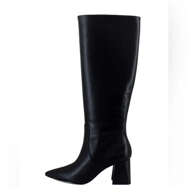 Jessica Simpson Black Knee-High Leather Women's Boot Size 9.5 Wide Calf - Image 2