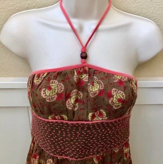 Free People Hippie style halter tank top. In excellent condition! Sz 0 - Image 3