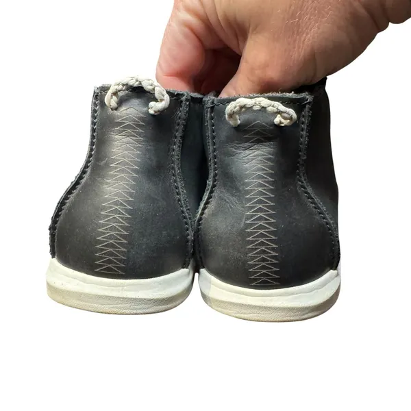 Olukai Hawaiiloa Manu‎ Hope Shoes Womens Size 8 Gray Leather Slip On Boots - Image 7