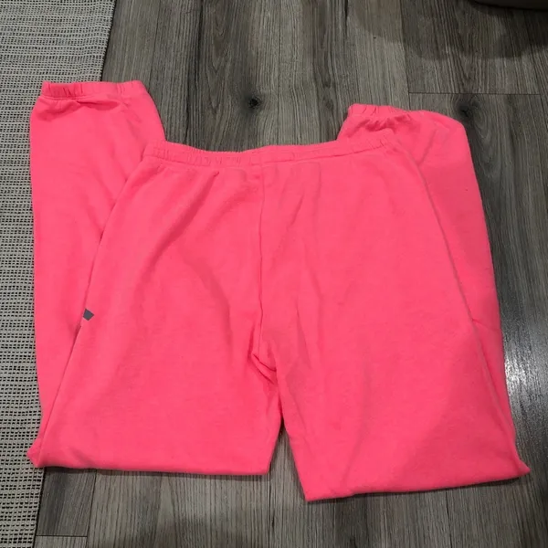 Victoria’s Secret Pink Love Pink Sweatpants XS Bright Pink Full Length - Image 5