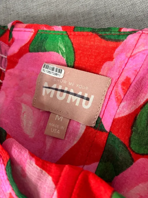 Show Me Your MuMu Willow Pink Floral Tie-Shoulder Corset Maxi Dress - Image 7