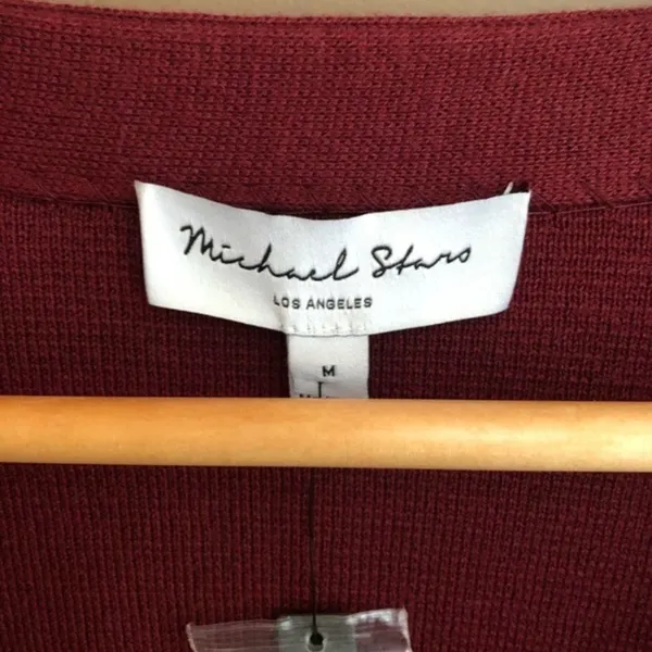 NWT Michael Stars Milano V Neck Dolman Sweater‎ M - Image 9