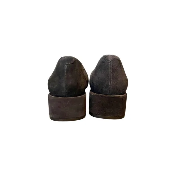 Trenery Navy Blue Suede Kendel Leather Round Toe Midi Heel‎ Size 6.5 - Image 6